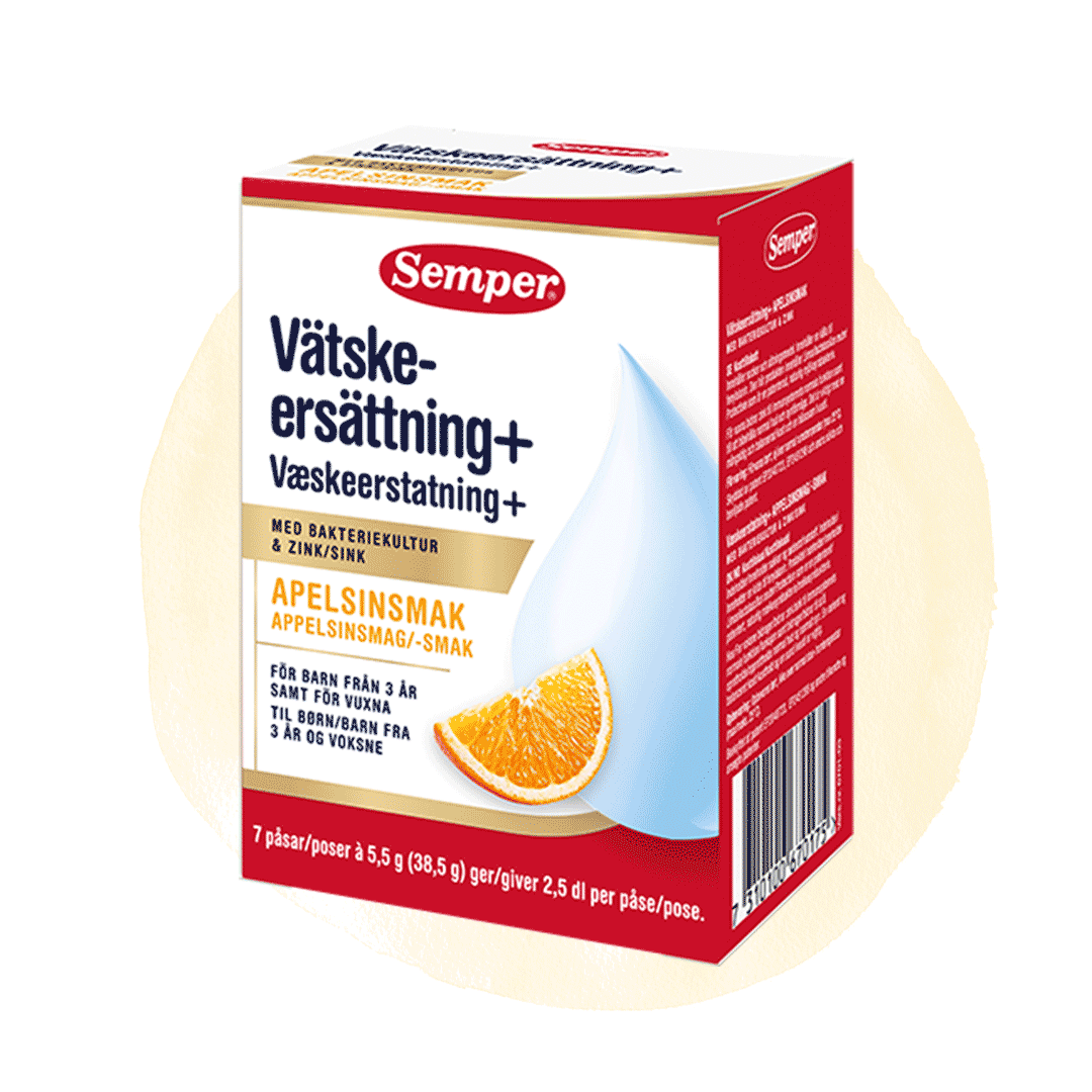 Water replacement drops with water