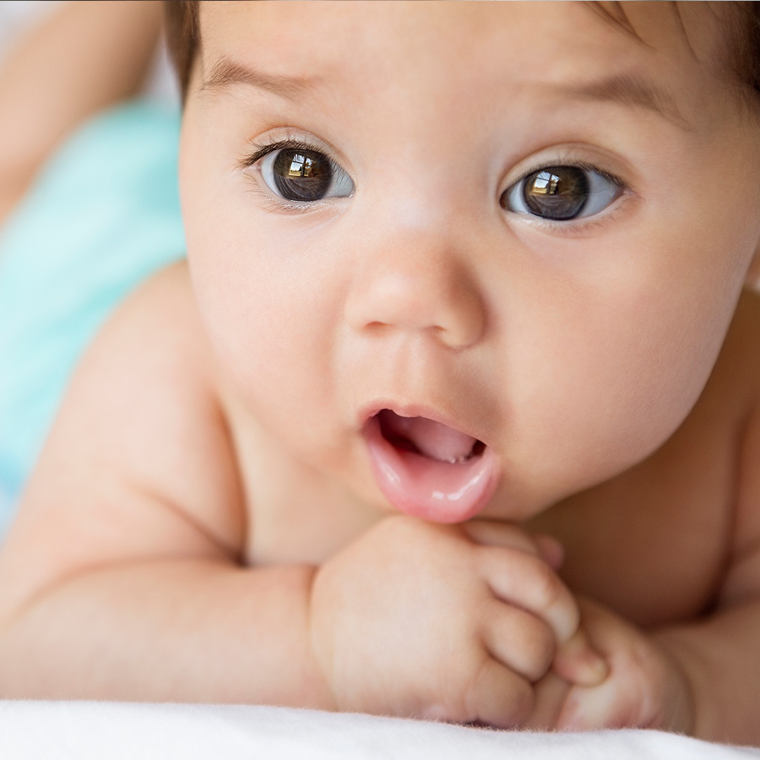 Baby with open mouth