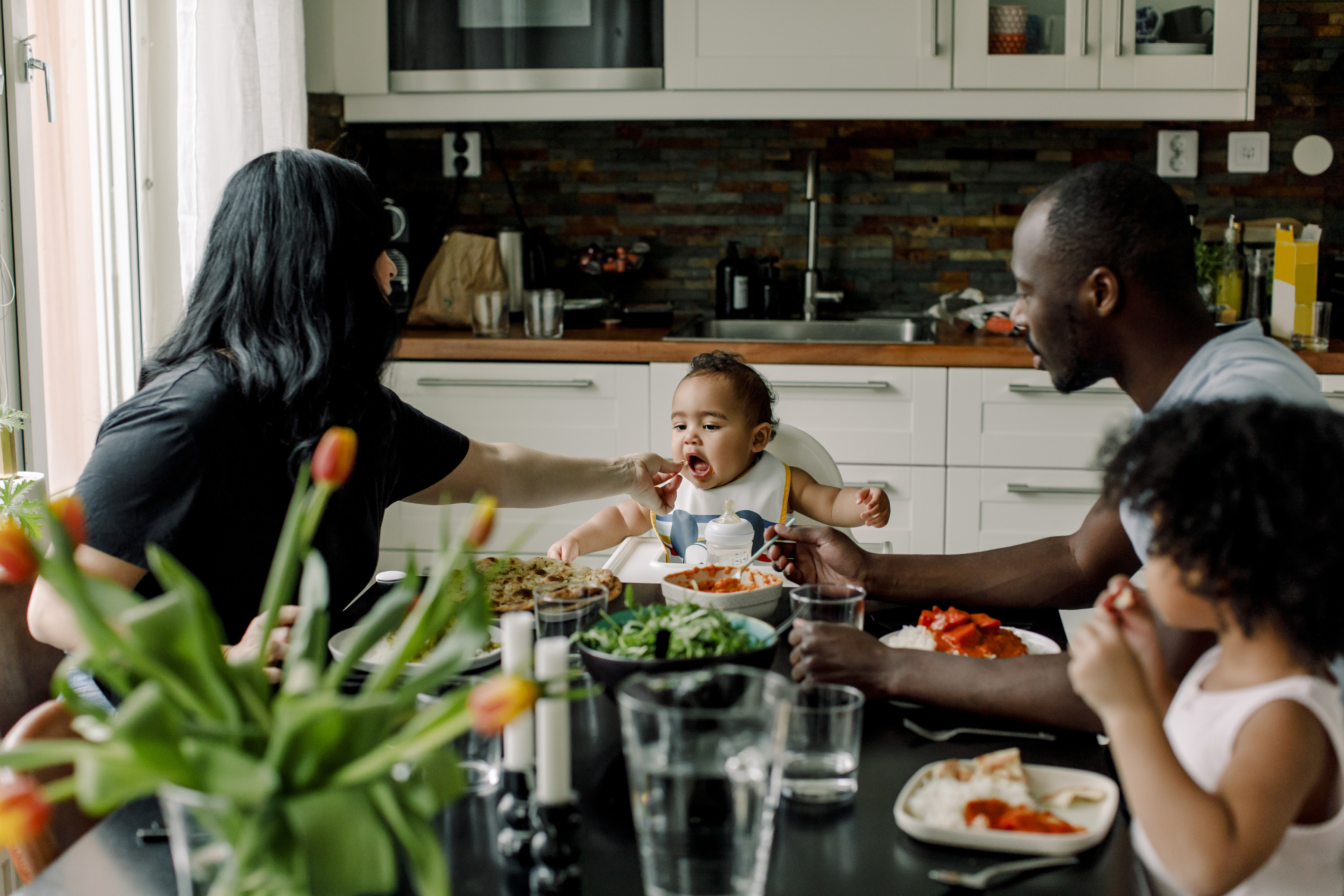 Family eating